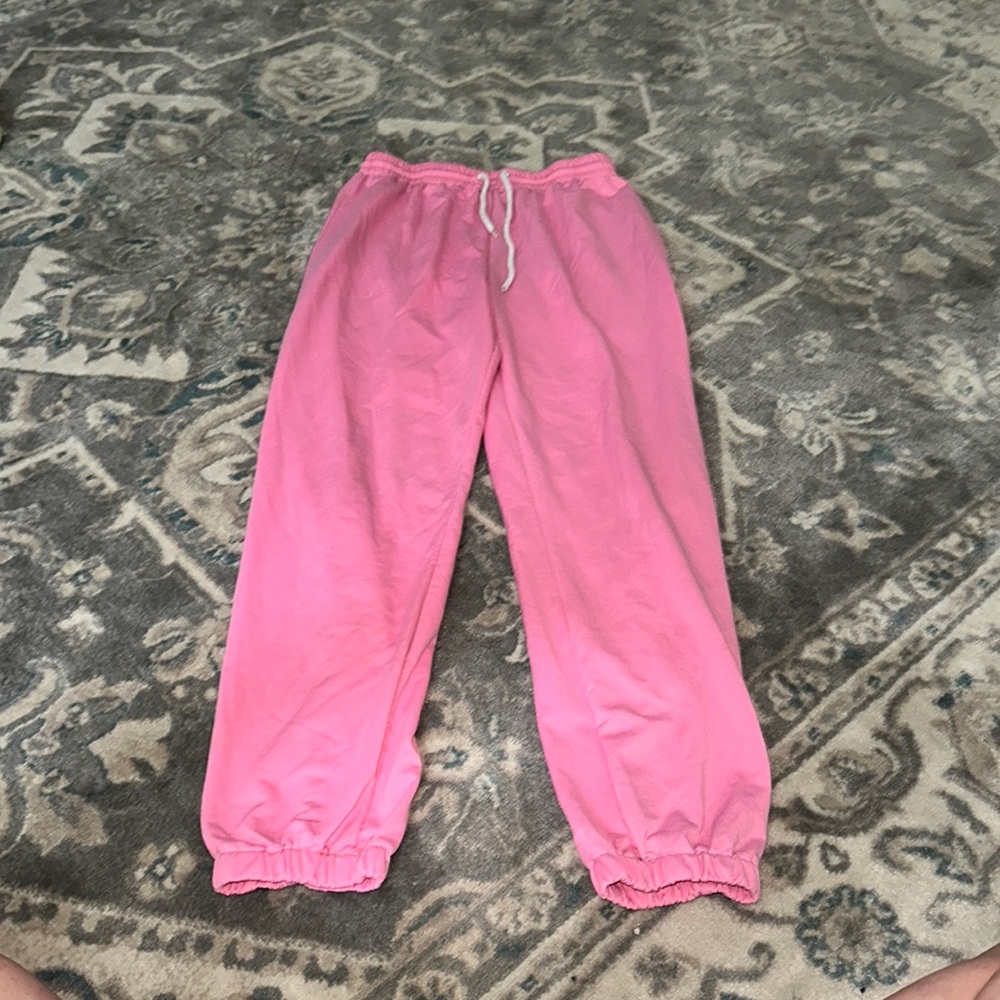 pink sweatpants